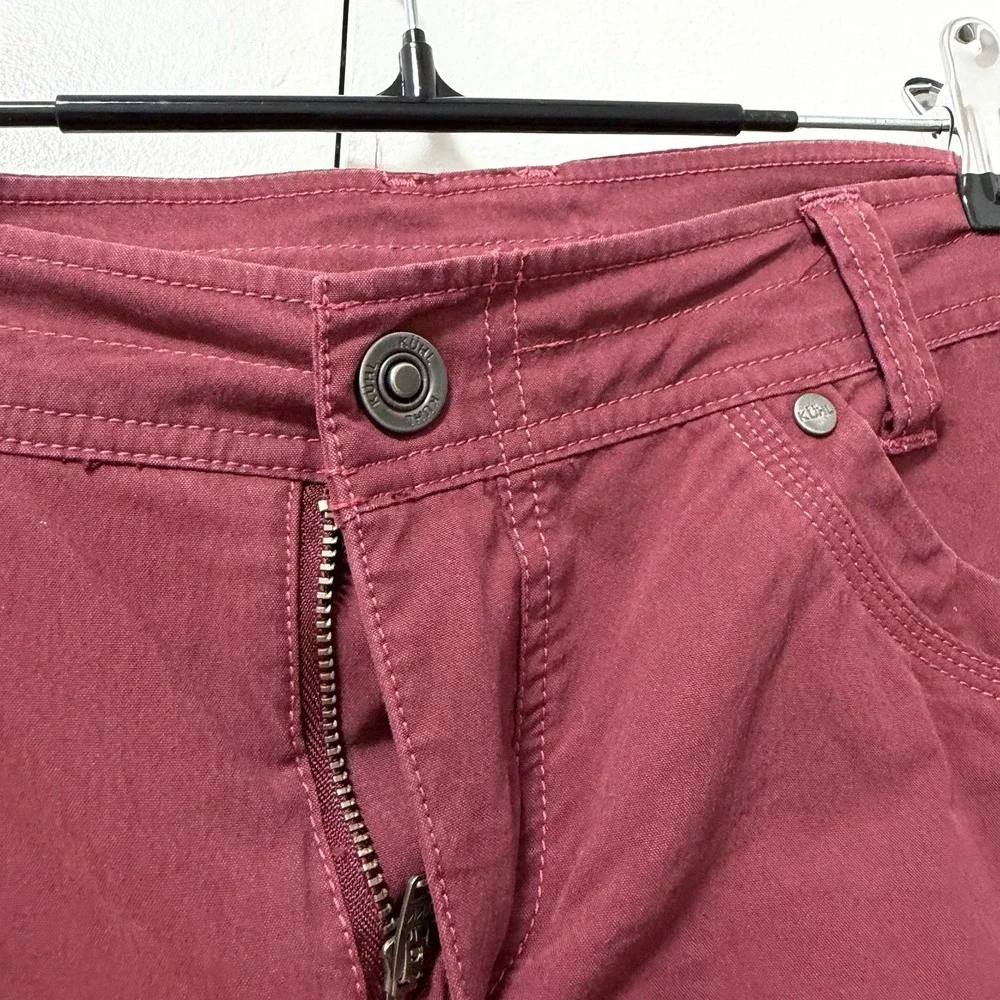 KUHL Womens SPLASH‎ 10'' Cargo UPF 50 Hiking Shorts Size 8 Pink Outdoor Gorpcore